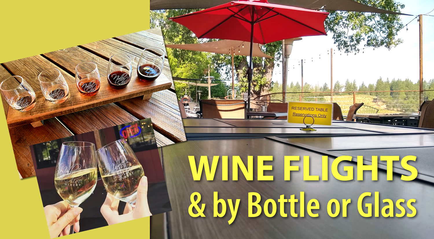 Reserve a table on Nello Olivo Winery Tasting Room's patio